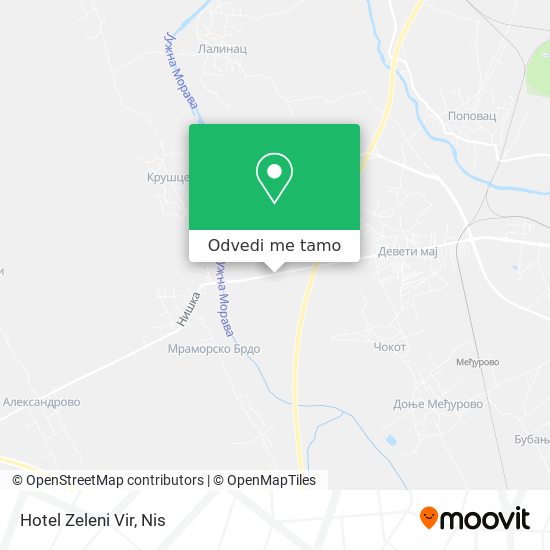 Hotel Zeleni Vir mapa