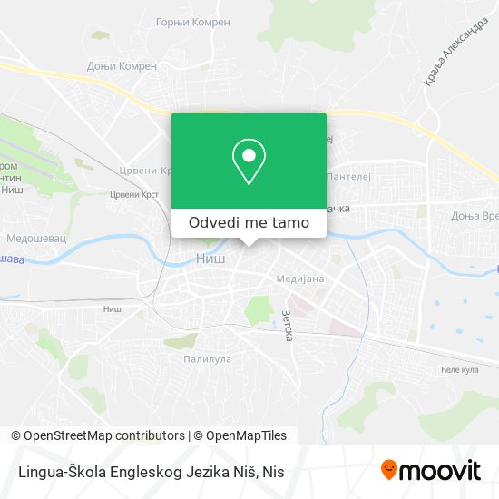 Lingua-Škola Engleskog Jezika Niš mapa