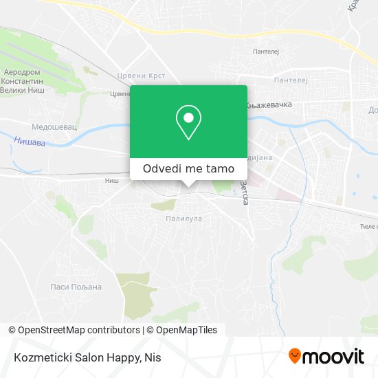 Kozmeticki Salon Happy mapa