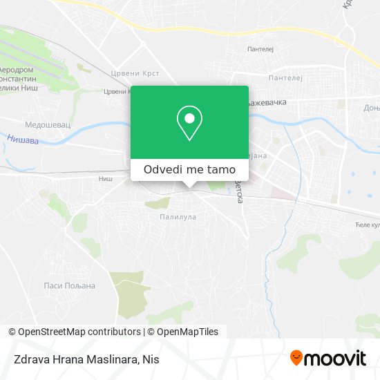 Zdrava Hrana Maslinara mapa
