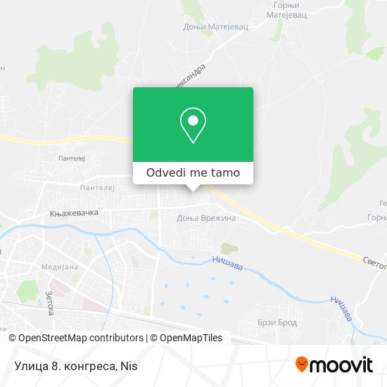 Улица 8. конгреса mapa