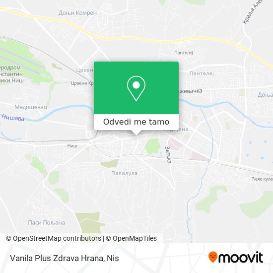 Vanila Plus Zdrava Hrana mapa