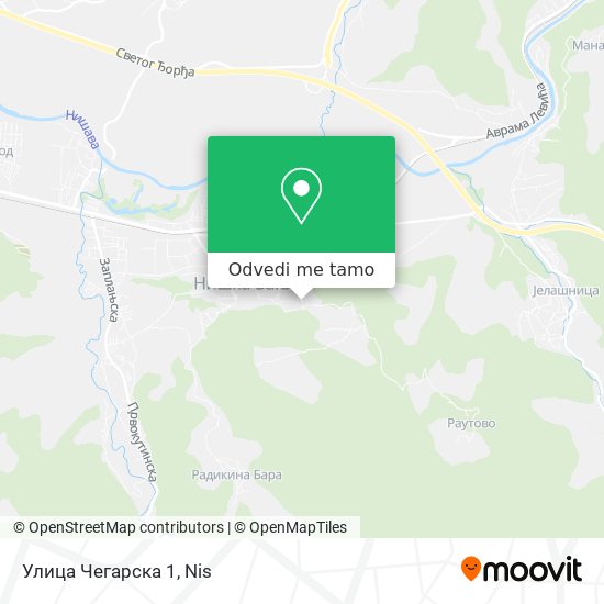 Улица Чегарска 1 mapa