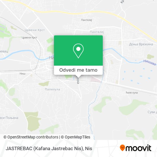 JASTREBAC (Kafana Jastrebac Nis) mapa