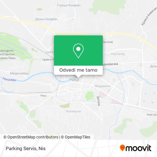 Parking Servis mapa