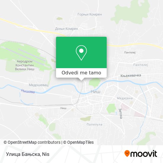 Улица Бањска mapa