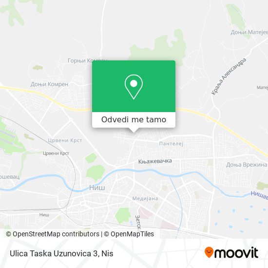 Ulica Taska Uzunovica 3 mapa