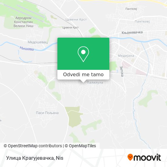 Улица Крагујевачка mapa