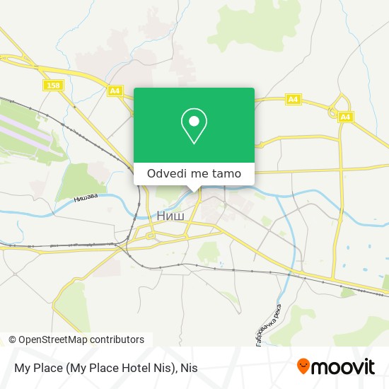 My Place (My Place Hotel Nis) mapa