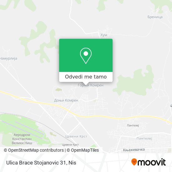 Ulica Brace Stojanovic 31 mapa