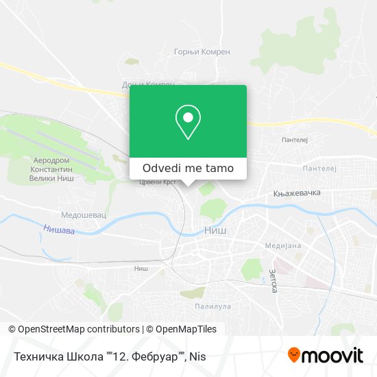 Техничка Школа ""12. Фебруар"" mapa