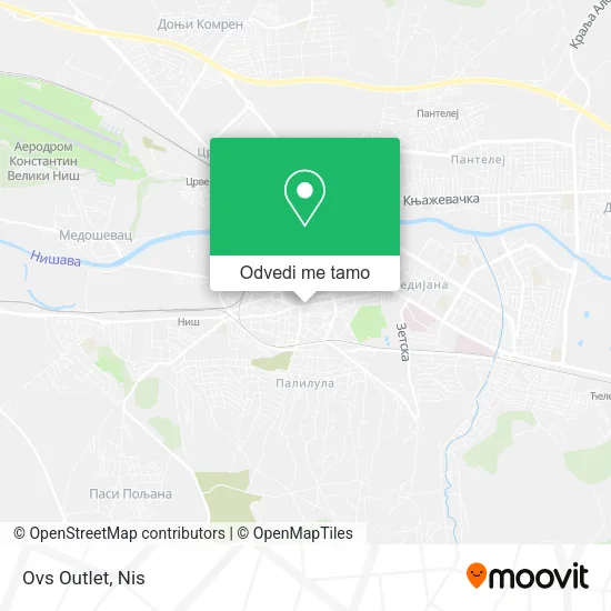 Ovs Outlet mapa