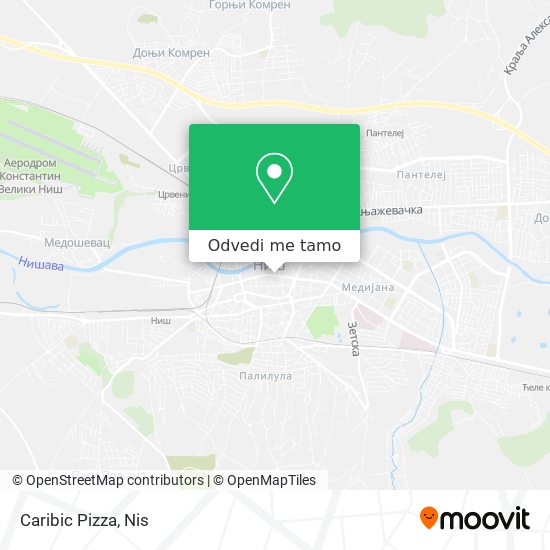 Caribic Pizza mapa