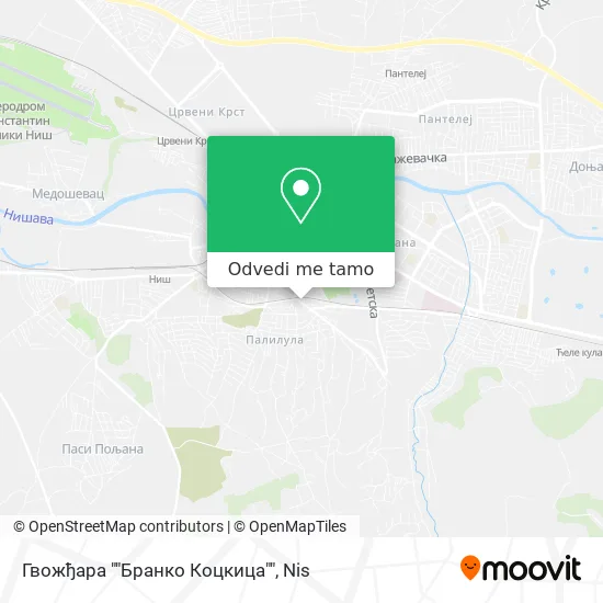 Гвожђара ""Бранко Коцкица"" mapa