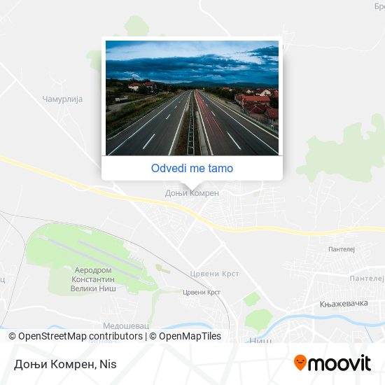 Доњи Комрен mapa