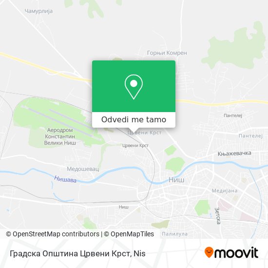 Градска Општина Црвени Крст mapa