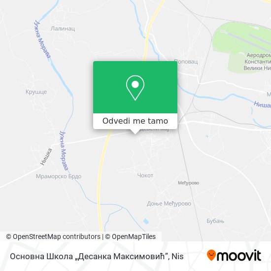 Основна Школа „Десанка Максимовић” mapa