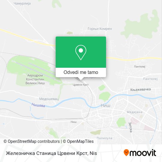Железничка Станица Црвени Крст mapa