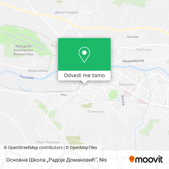Основна Школа „Радоје Домановић” mapa