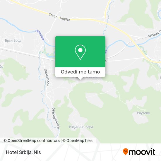 Hotel Srbija mapa