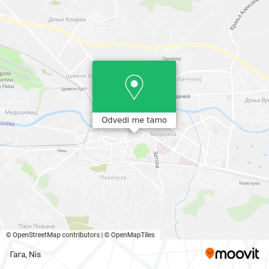 Гага mapa