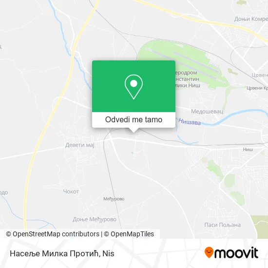 Насеље Милка Протић mapa