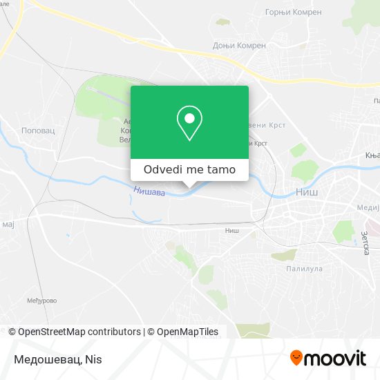 Медошевац mapa