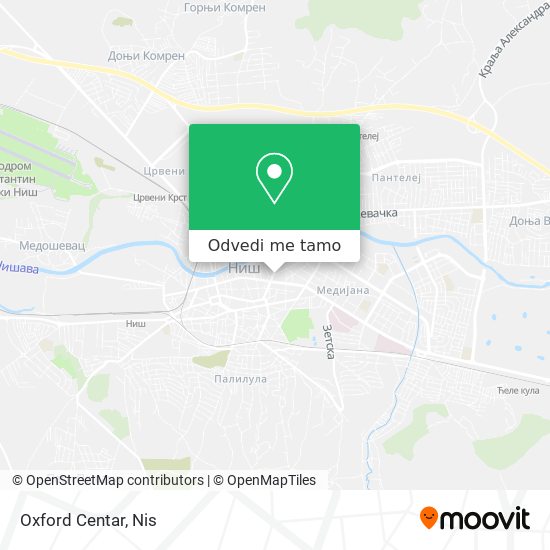 Oxford Centar mapa