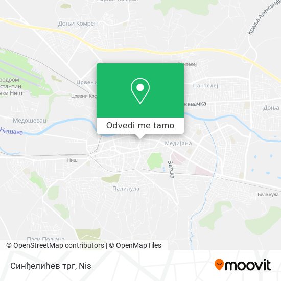 Синђелићев трг mapa