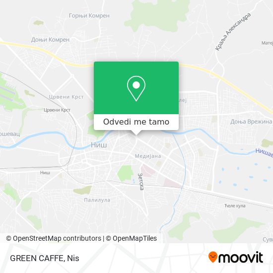 GREEN CAFFE mapa