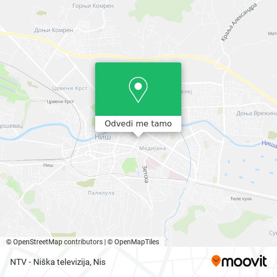 NTV - Niška televizija mapa