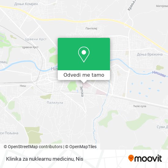 Klinika za nuklearnu medicinu mapa