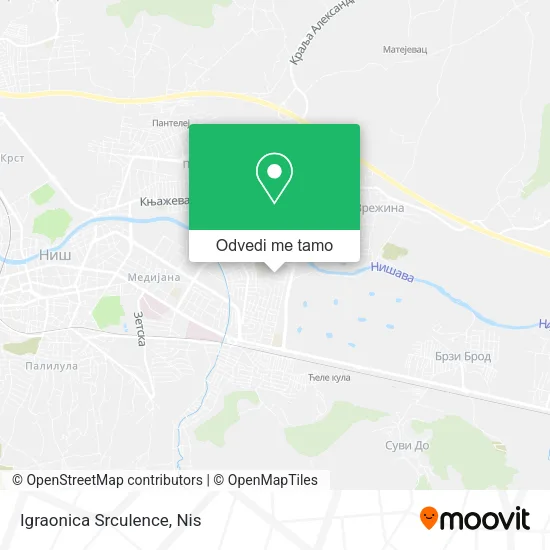 Igraonica Srculence mapa