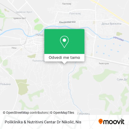 Poliklinika & Nutritivni Centar Dr Nikolić mapa