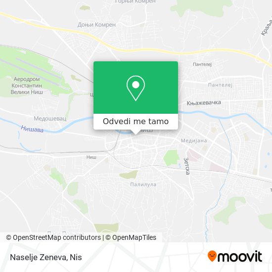 Naselje Zeneva mapa