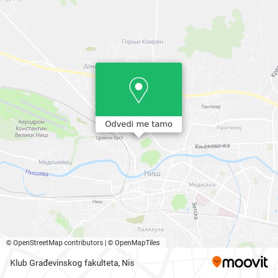 Klub Građevinskog fakulteta mapa