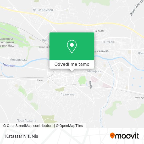 Katastar Niš mapa