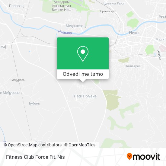 Fitness Club Force Fit mapa