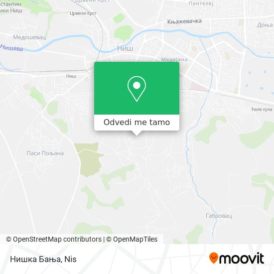 Нишка Бања mapa
