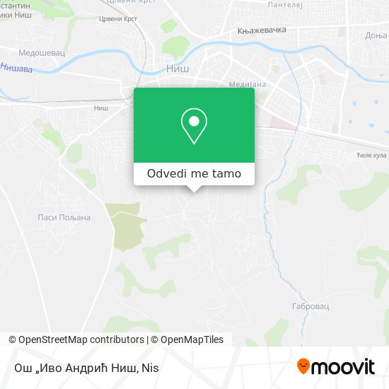 Ош „Иво Андрић Ниш mapa