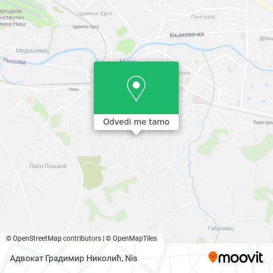 Адвокат Градимир Николић mapa