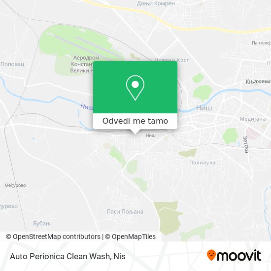 Auto Perionica Clean Wash mapa