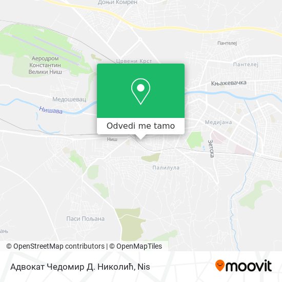 Адвокат Чедомир Д. Николић mapa