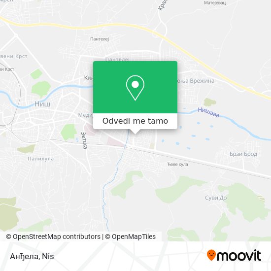 Анђела mapa