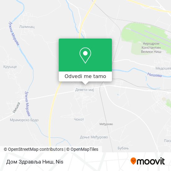 Дом Здравља Ниш mapa