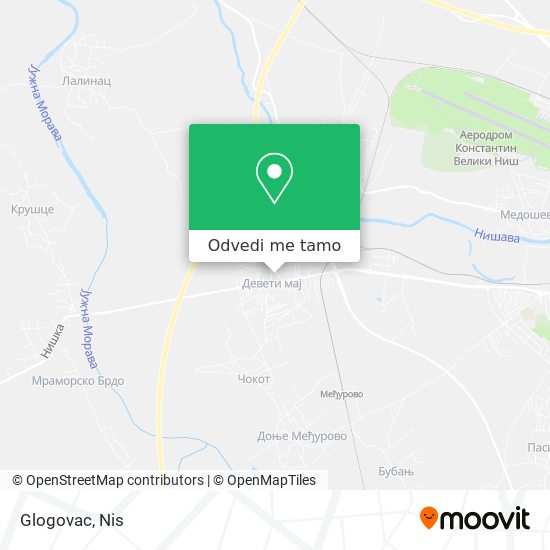 Glogovac mapa