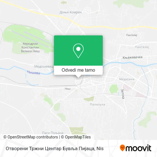 Отворени Тржни Центар Бувља Пијаца mapa