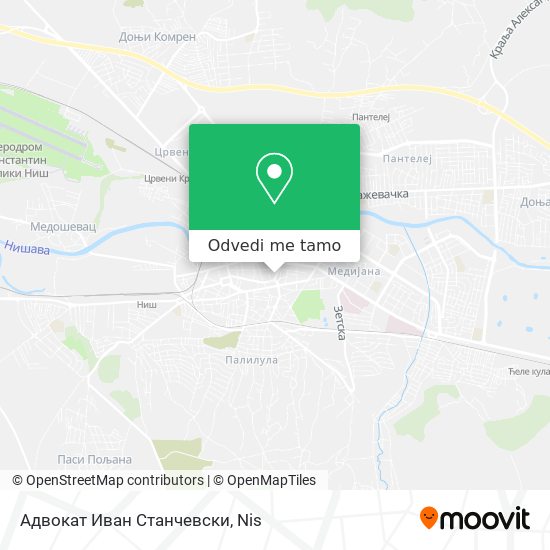 Адвокат Иван Станчевски mapa