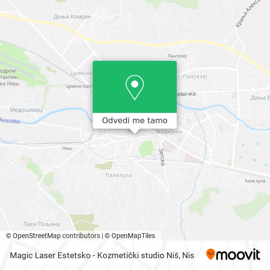Magic Laser Estetsko - Kozmetički studio Niš mapa