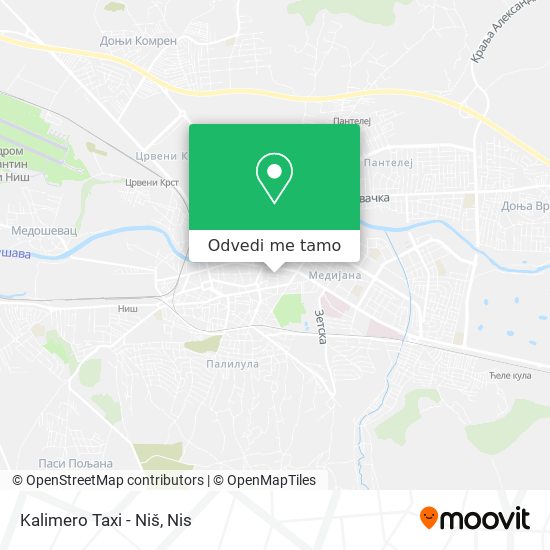 Kalimero Taxi - Niš mapa